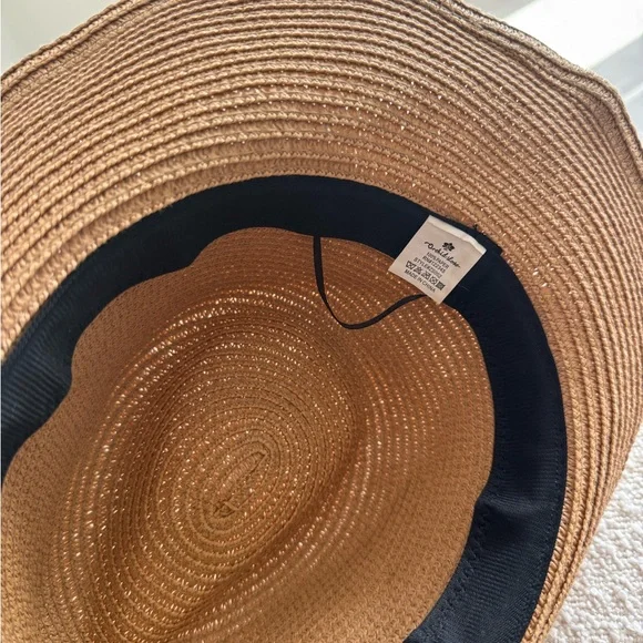 Fashion Nova Tan Cowboy Hat with Decorative Hatband - Picture 7 of 7
